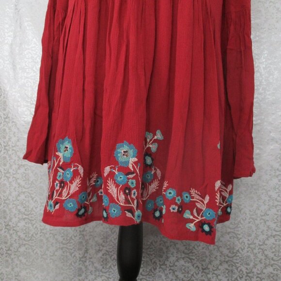 FREE PEOPLE Embroidered  Tunic Top Size XS - Picture 3 of 11